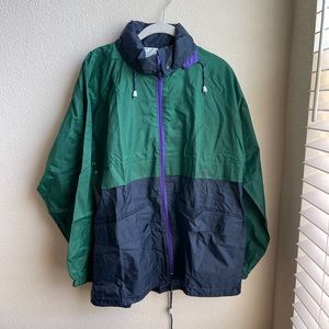 McKinley Zip Up Jacket Windbreaker Hood Colorblock